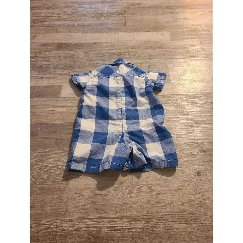 Place 3 to 6 months plaid one piece